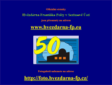 Tablet Screenshot of hvezdarna-fp.cz